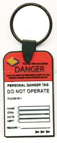 M 3250 พวงกุญแจยางหยอด-Personal Danger พวงกุญแจ พวงกุญแจยางหยอด พวงกุญแจยาง พวงกุญแจ Soft pvc