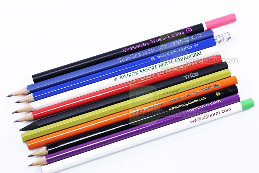 ผลิตดินสอไม้ มีโลโก้ ดินสอ ดินสอไม้ใส่โลโก้ ดินสอใส่ชื่อ พรีเมี่ยม ของพรเมียม ของที่ระลึก สินค้าพรีเมี่ยม ของขวัญ