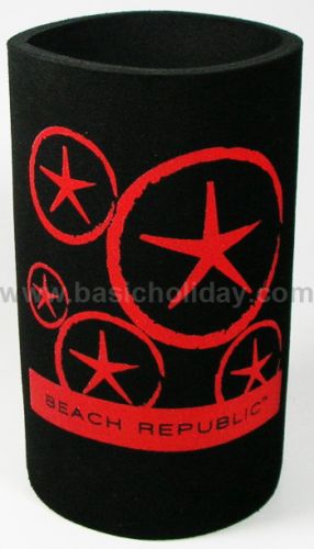M 3206 ยางหุ้มกระป๋องเบียร์-Beach Republic ถ้วยยางเก็บความเย็น แก้วยางเก็บความเย็น ถ้วยโฟมสวมขวดเบียร์เก็บความเย็น 
