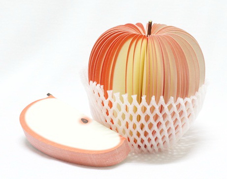 apple แอปเปิ้ล กระดาษโน้ตรูปผลไม้ กระดาษโน้ต กระดาษบันทึก MEMMO กระดาษ