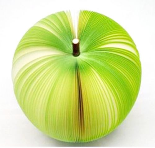 P1894-1 กระดาษโน้ตรูปผลไม้-แอปเปิ้ลเขียว กระดาษโน้ตรูปผลไม้ กระดาษโน้ต กระดาษบันทึก MEMMO กระดาษ